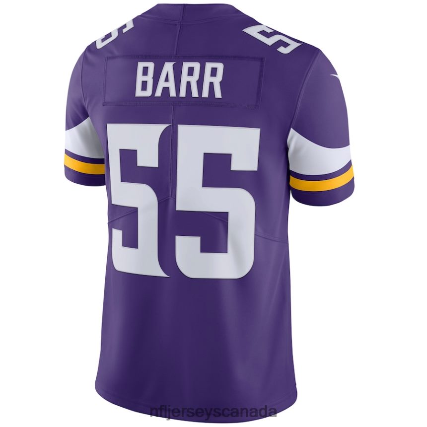 Men Minnesota Vikings Anthony Barr Nike Purple Vapor Untouchable Limited Player Jersey Clothing NFL TBXFR64079