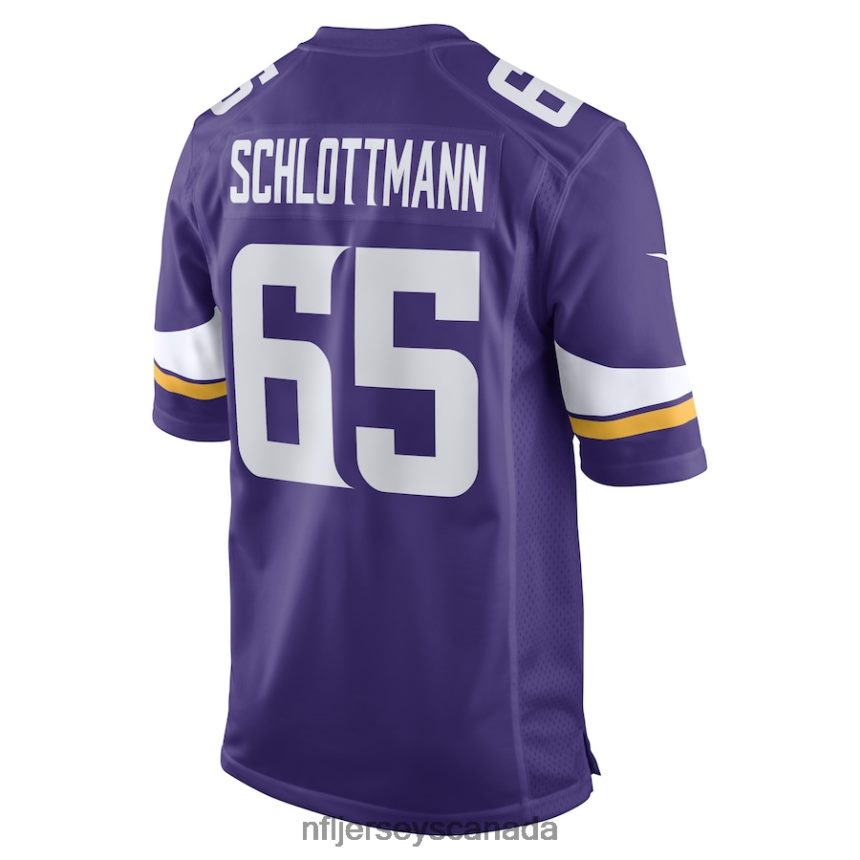 Men Minnesota Vikings Austin Schlottmann Nike Purple Game Player Jersey Clothing NFL TBXFR65611