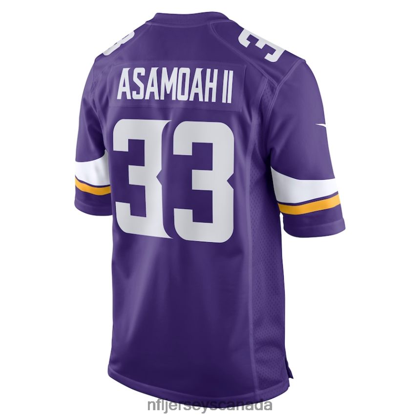 Men Minnesota Vikings Brian Asamoah Nike Purple Player Game Jersey Clothing NFL TBXFR61550