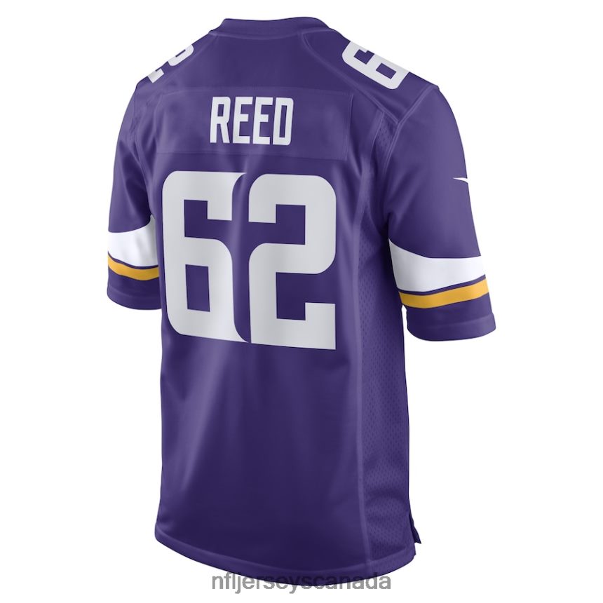 Men Minnesota Vikings Chris Reed Nike Purple Game Player Jersey Clothing NFL TBXFR66065