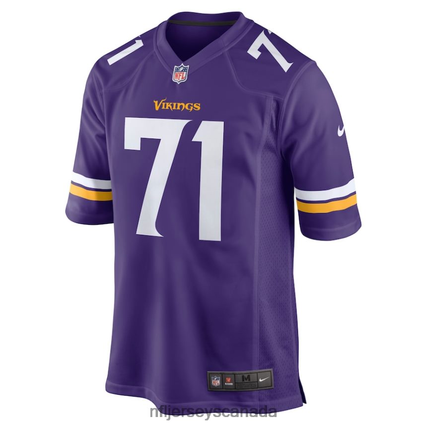 Men Minnesota Vikings Christian Darrisaw Nike Purple Game Jersey Clothing NFL TBXFR63124