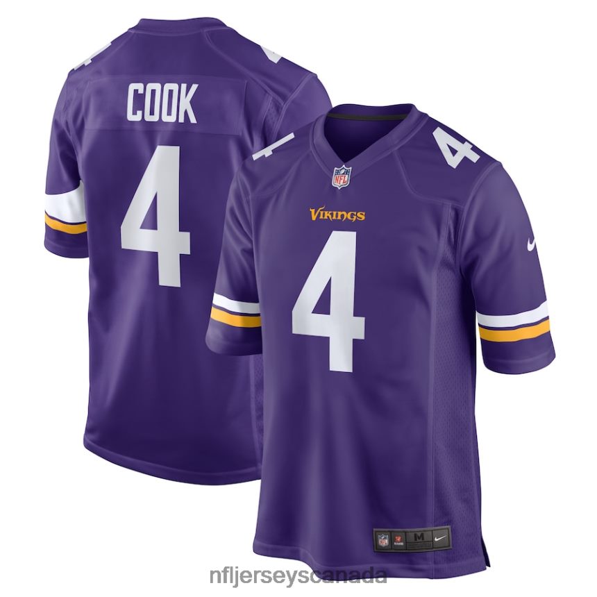 Men Minnesota Vikings Dalvin Cook Nike Purple Game Jersey Clothing NFL TBXFR6781