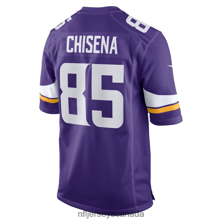 Men Minnesota Vikings Dan Chisena Nike Purple Game Jersey Clothing NFL TBXFR64964