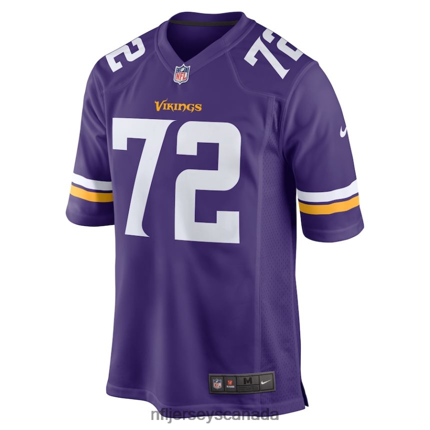 Men Minnesota Vikings Ezra Cleveland Nike Purple Game Jersey Clothing NFL TBXFR63912