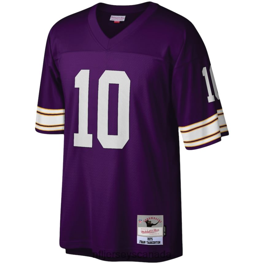 Men Minnesota Vikings Fran Tarkenton Mitchell  Ness Purple Legacy Replica Jersey Clothing NFL TBXFR62860