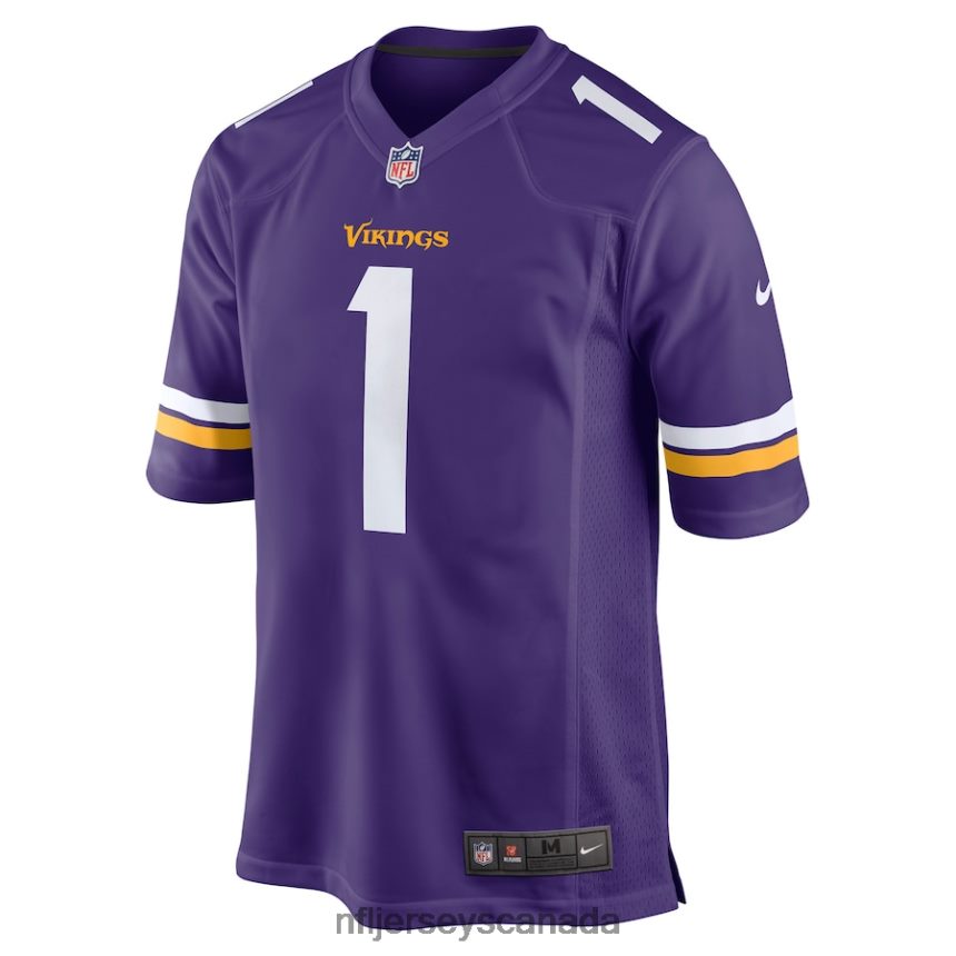 Men Minnesota Vikings Greg Joseph Nike Purple Game Jersey Clothing NFL TBXFR63829
