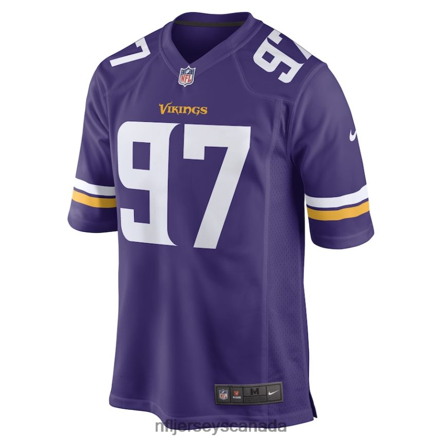 Men Minnesota Vikings Harrison Phillips Nike Purple Game Player Jersey Clothing NFL TBXFR61572