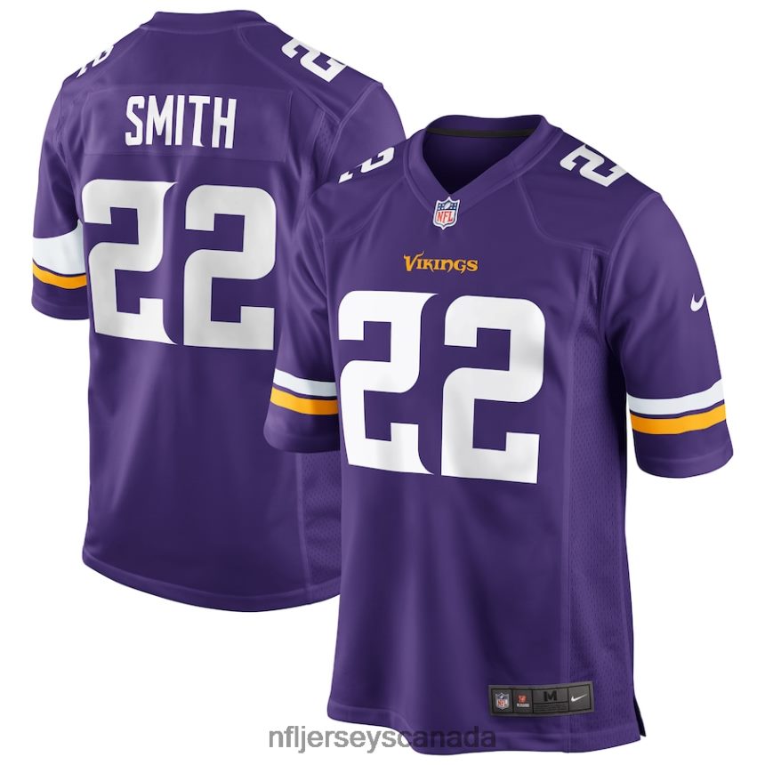 Men Minnesota Vikings Harrison Smith Nike Purple Game Jersey Clothing NFL TBXFR6371