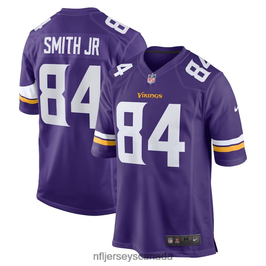 Men Minnesota Vikings Irv Smith Jr Nike Purple Game Jersey Clothing NFL TBXFR64938
