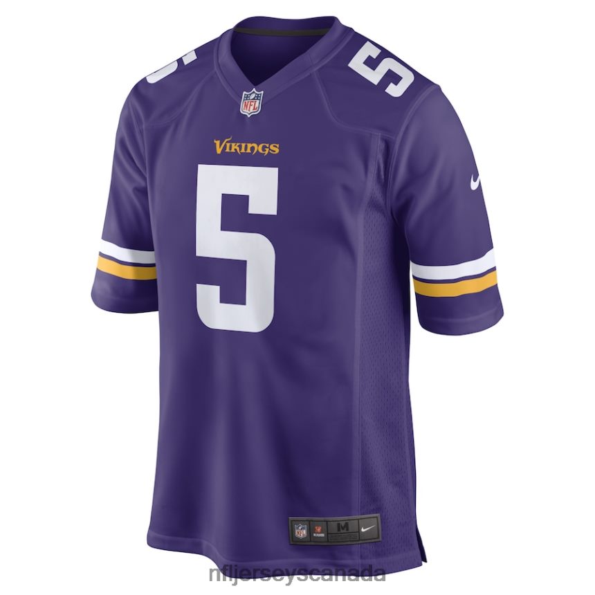Men Minnesota Vikings Jalen Reagor Nike Purple Game Player Jersey Clothing NFL TBXFR64723