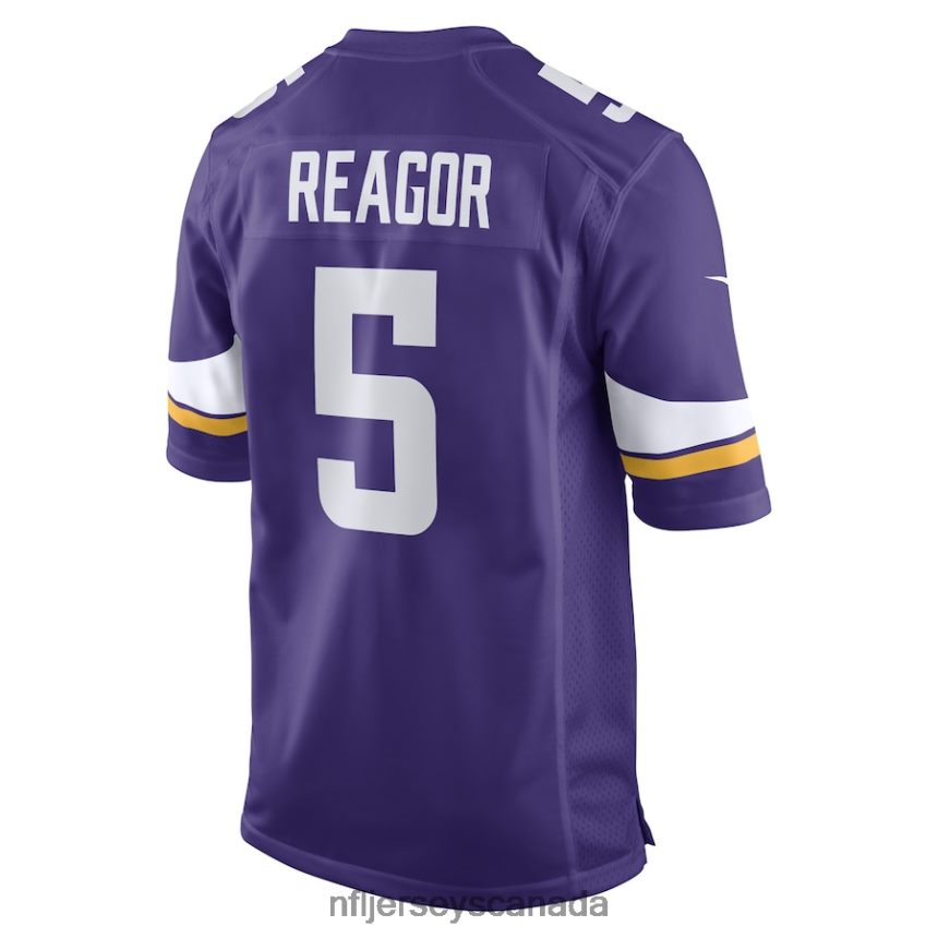 Men Minnesota Vikings Jalen Reagor Nike Purple Game Player Jersey Clothing NFL TBXFR64723