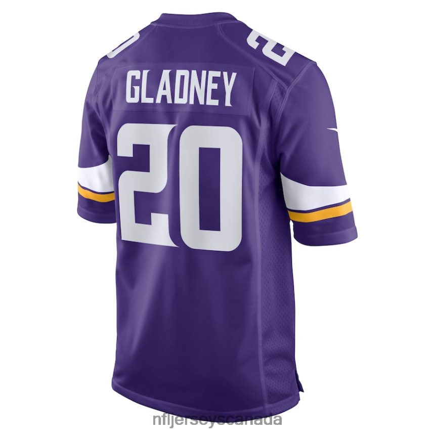 Men Minnesota Vikings Jeff Gladney Nike Purple Game Jersey Clothing NFL TBXFR62468