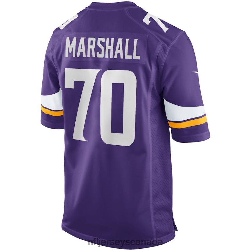 Men Minnesota Vikings Jim Marshall Nike Purple Game Retired Player Jersey Clothing NFL TBXFR63447