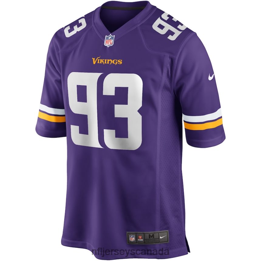 Men Minnesota Vikings John Randle Nike Purple Game Retired Player Jersey Clothing NFL TBXFR63018