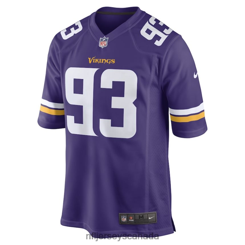 Men Minnesota Vikings Jonathan Bullard Nike Purple Game Player Jersey Clothing NFL TBXFR66044