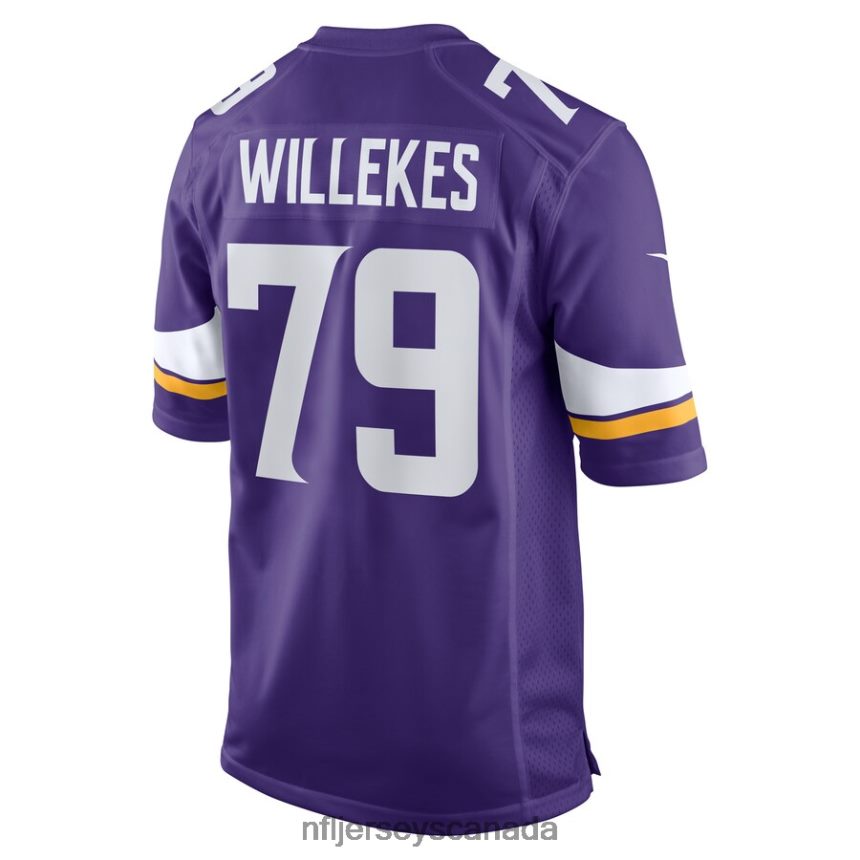 Men Minnesota Vikings Kenny Willekes Nike Purple Game Jersey Clothing NFL TBXFR64960