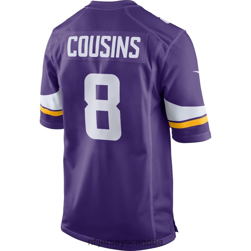 Men Minnesota Vikings Kirk Cousins Nike Purple Game Jersey Clothing NFL TBXFR6808