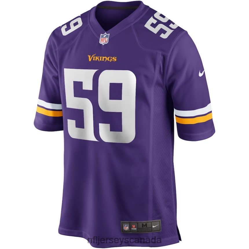 Men Minnesota Vikings Matt Blair Nike Purple Game Retired Player Jersey Clothing NFL TBXFR64967