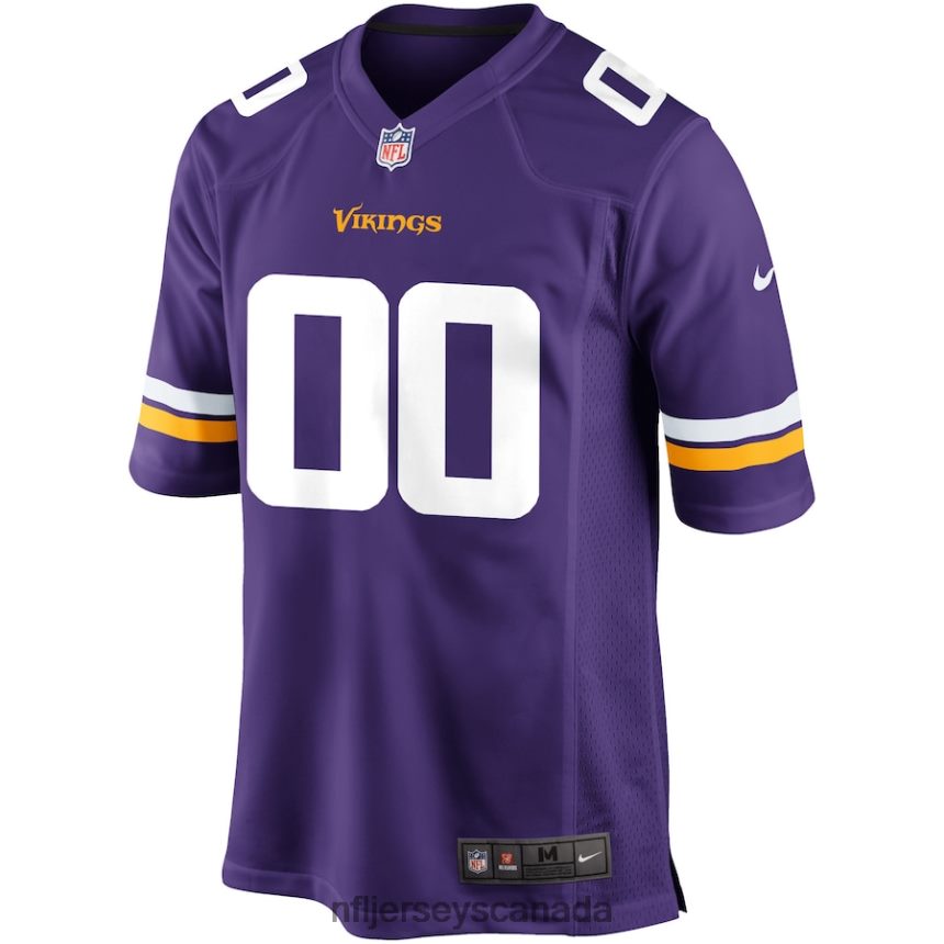 Men Minnesota Vikings Nike Purple Custom Game Jersey Clothing NFL TBXFR6124