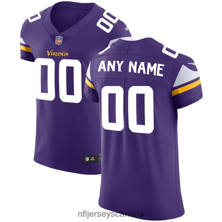 Men Minnesota Vikings Nike Purple Vapor Untouchable Custom Elite Jersey Clothing NFL TBXFR6599