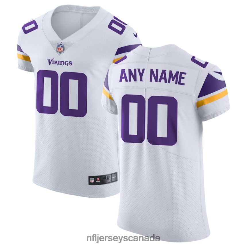 Men Minnesota Vikings Nike White Vapor Untouchable Elite Custom Jersey Clothing NFL TBXFR66100