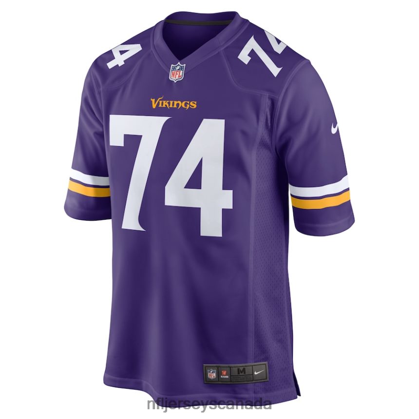 Men Minnesota Vikings Oli Udoh Nike Purple Game Jersey Clothing NFL TBXFR63921