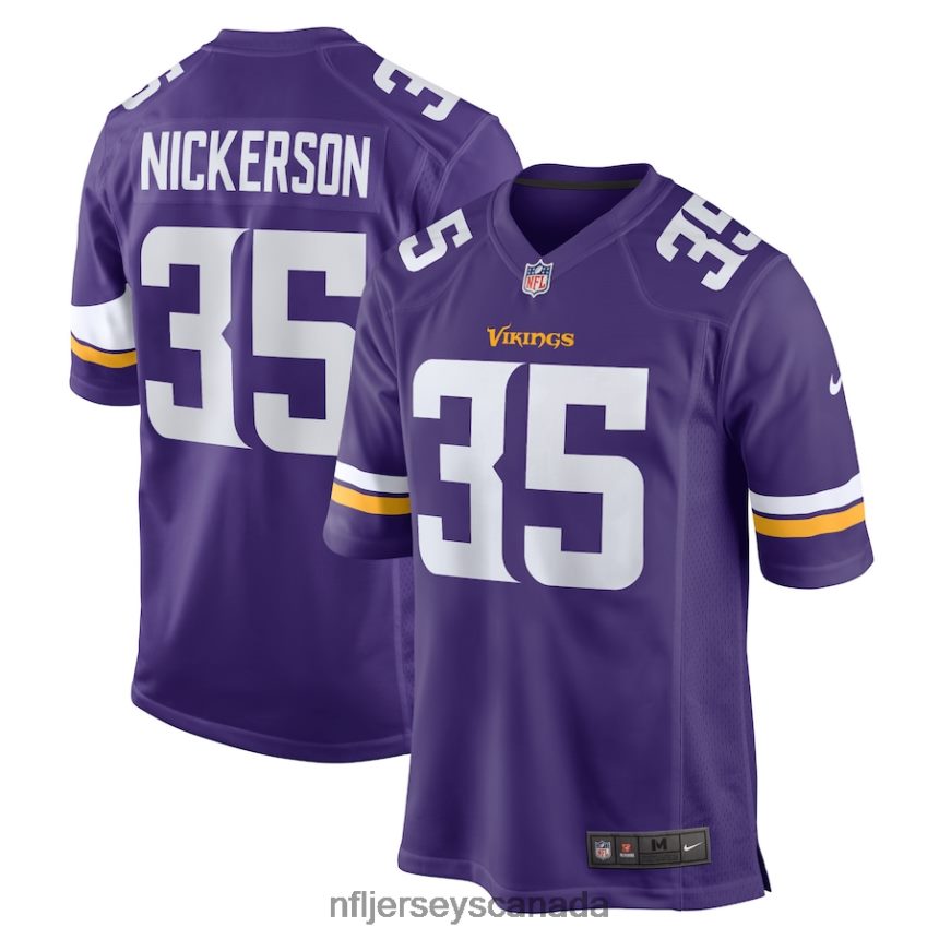 Men Minnesota Vikings Parry Nickerson Nike Purple Home Game Player Jersey Clothing NFL TBXFR66994