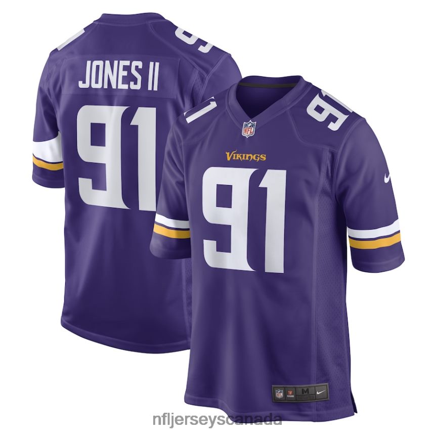 Men Minnesota Vikings Patrick Jones II Nike Purple Team Game Player Jersey Clothing NFL TBXFR65998
