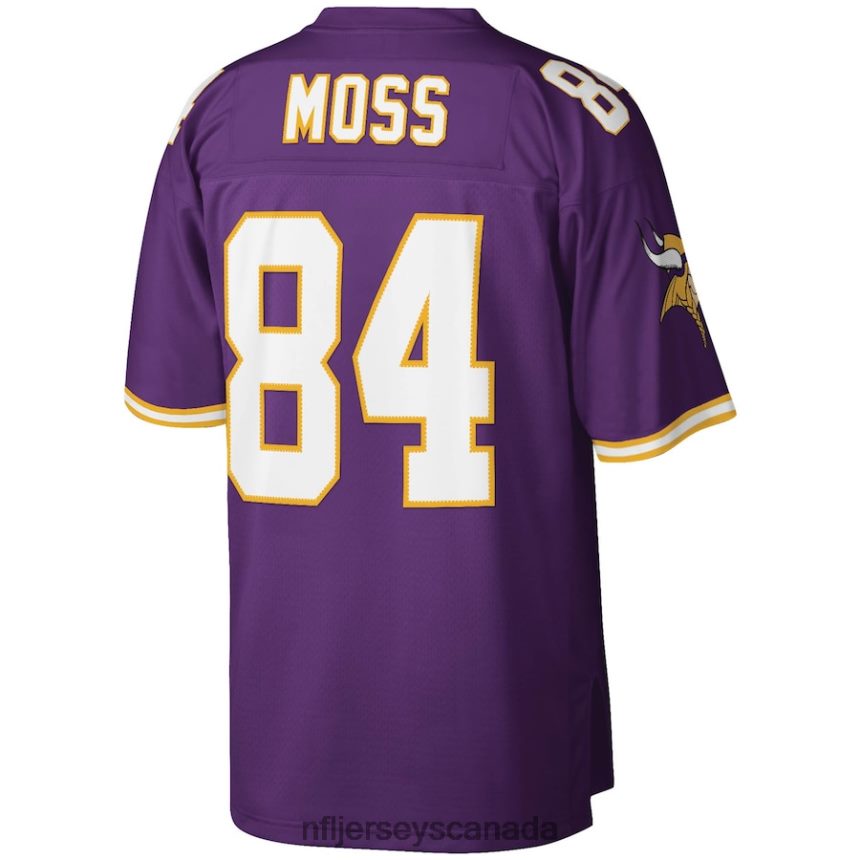 Men Minnesota Vikings Randy Moss Mitchell  Ness Purple Legacy Replica Jersey Clothing NFL TBXFR62281