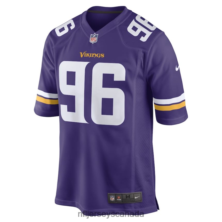 Men Minnesota Vikings Ross Blacklock Nike Purple Game Player Jersey Clothing NFL TBXFR66108