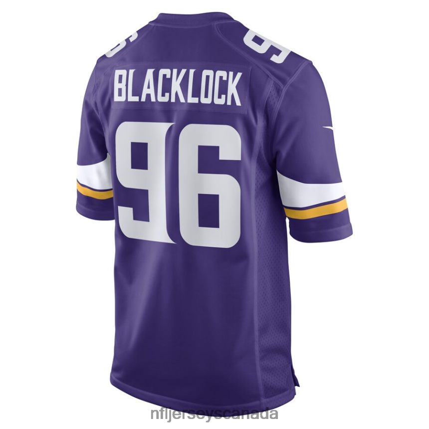 Men Minnesota Vikings Ross Blacklock Nike Purple Game Player Jersey Clothing NFL TBXFR66108