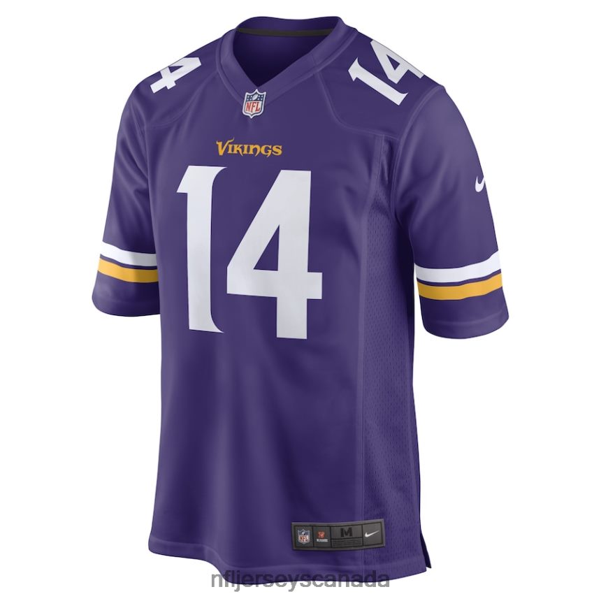 Men Minnesota Vikings Ryan Wright Nike Purple Game Player Jersey Clothing NFL TBXFR67029