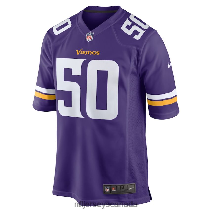 Men Minnesota Vikings TJ Smith Nike Purple Home Game Player Jersey Clothing NFL TBXFR66337