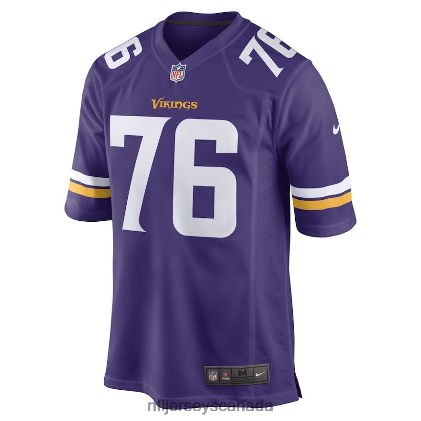 Men Minnesota Vikings TY McGill Jr Nike Purple Game Player Jersey Clothing NFL TBXFR65713