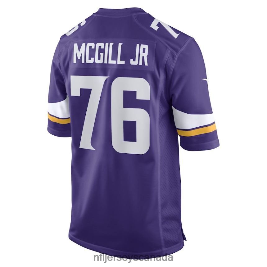 Men Minnesota Vikings TY McGill Jr Nike Purple Game Player Jersey Clothing NFL TBXFR65713