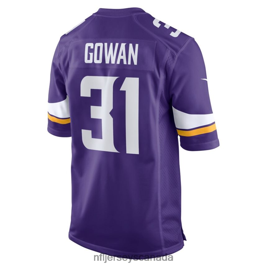 Men Minnesota Vikings Tay Gowan Nike Purple Home Game Player Jersey Clothing NFL TBXFR66180