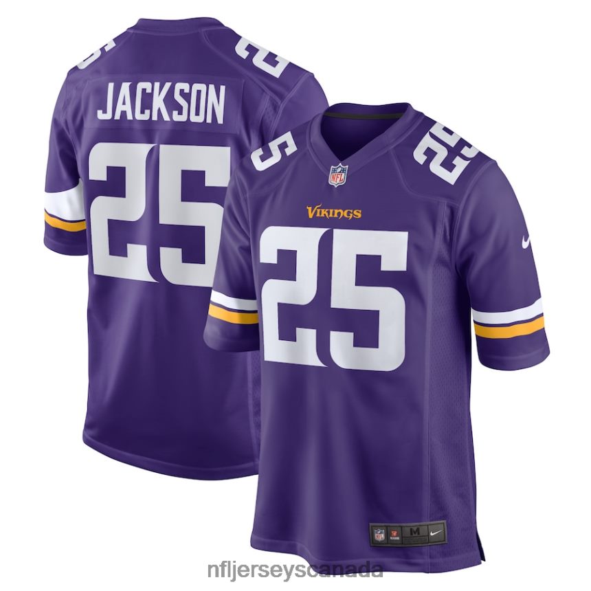 Men Minnesota Vikings Theo Jackson Nike Purple Home Game Player Jersey Clothing NFL TBXFR66547