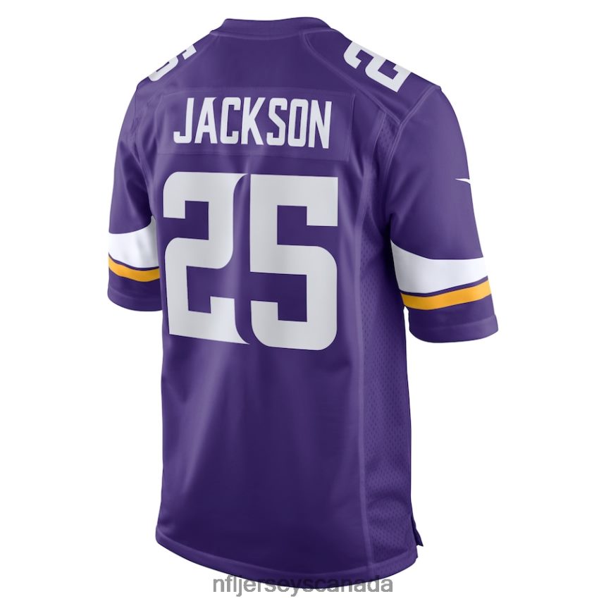 Men Minnesota Vikings Theo Jackson Nike Purple Home Game Player Jersey Clothing NFL TBXFR66547