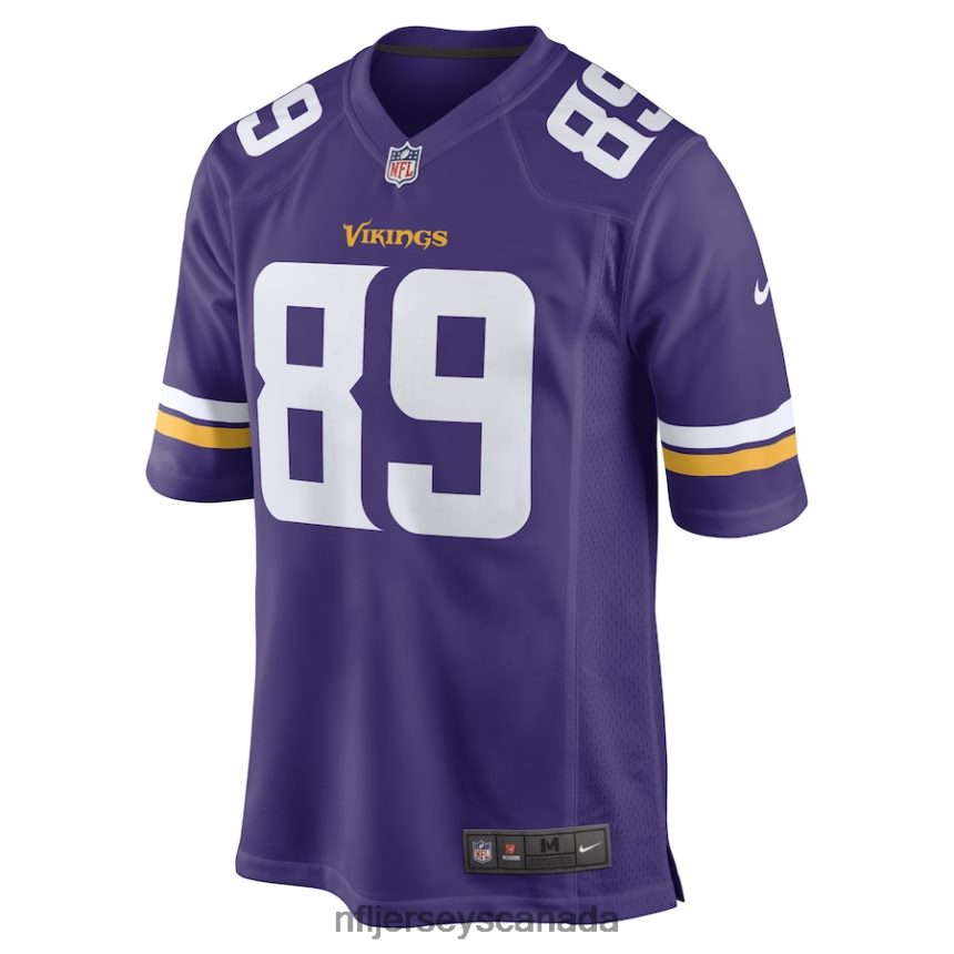 Men Minnesota Vikings Thomas Hennigan Nike Purple Game Player Jersey Clothing NFL TBXFR65892