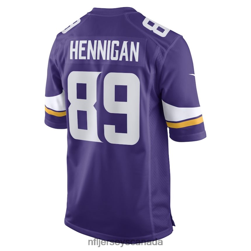 Men Minnesota Vikings Thomas Hennigan Nike Purple Game Player Jersey Clothing NFL TBXFR65892