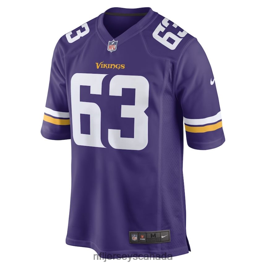 Men Minnesota Vikings Vederian Lowe Nike Purple Game Player Jersey Clothing NFL TBXFR66907
