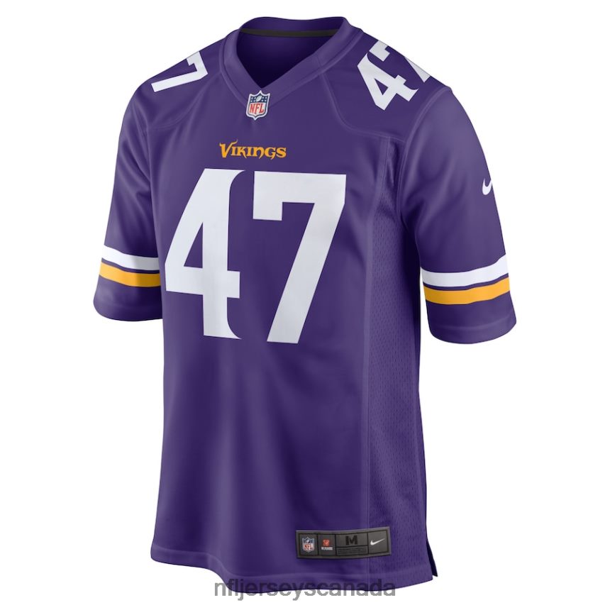 Men Minnesota Vikings William Kwenkeu Nike Purple Home Game Player Jersey Clothing NFL TBXFR65900