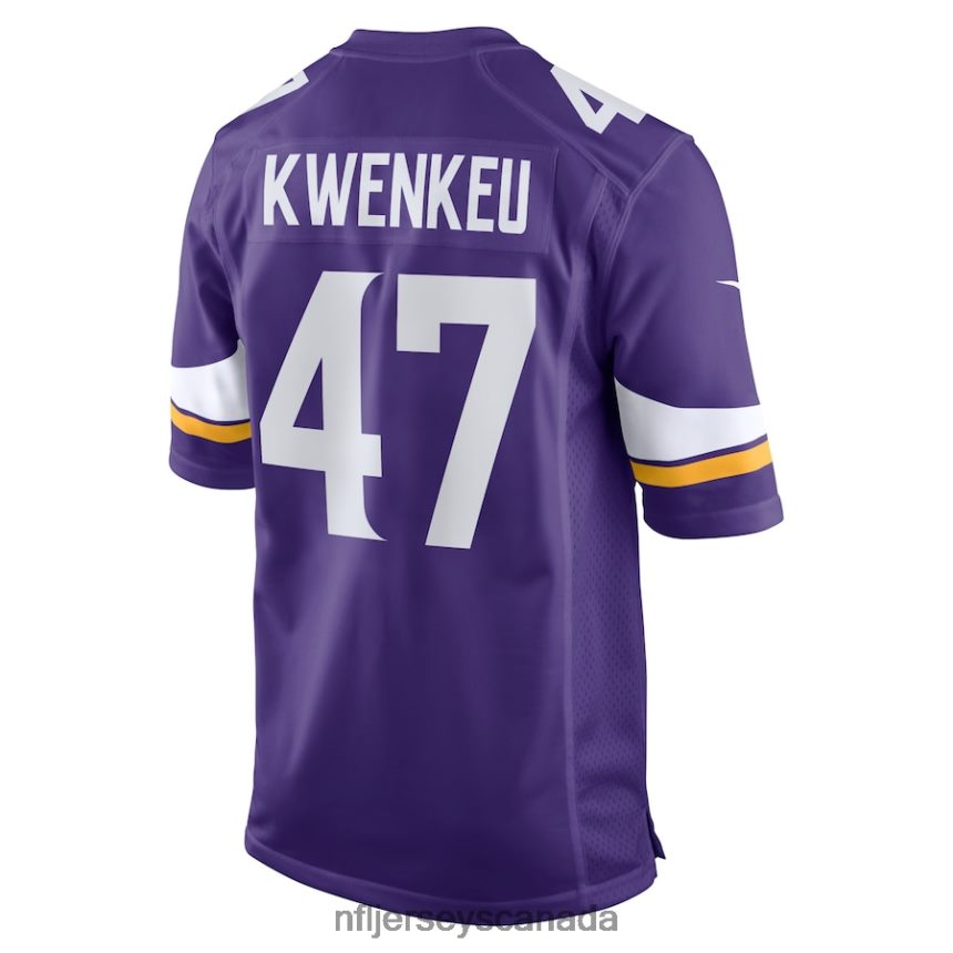 Men Minnesota Vikings William Kwenkeu Nike Purple Home Game Player Jersey Clothing NFL TBXFR65900