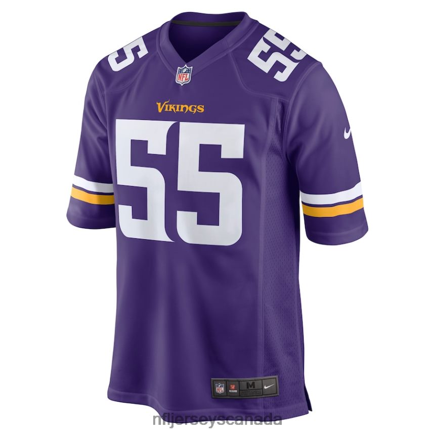 Men Minnesota Vikings Za\Darius Smith Nike Purple Game Jersey Clothing NFL TBXFR63563