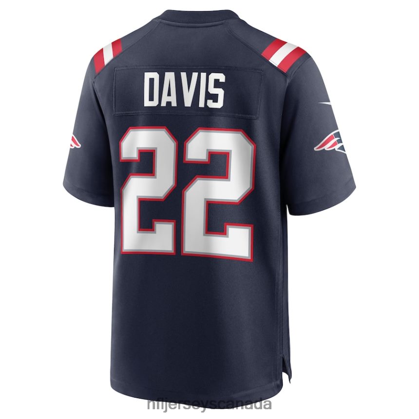 Men New England Patriots Cody Davis Nike Navy Game Jersey Clothing NFL TBXFR66213