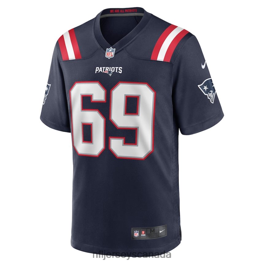 Men New England Patriots Cole Strange Nike Navy Player Game Jersey Clothing NFL TBXFR61839