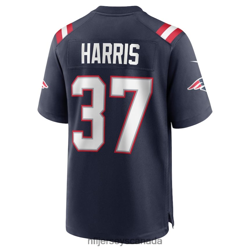 Men New England Patriots Damien Harris Nike Navy Game Jersey Clothing NFL TBXFR61071