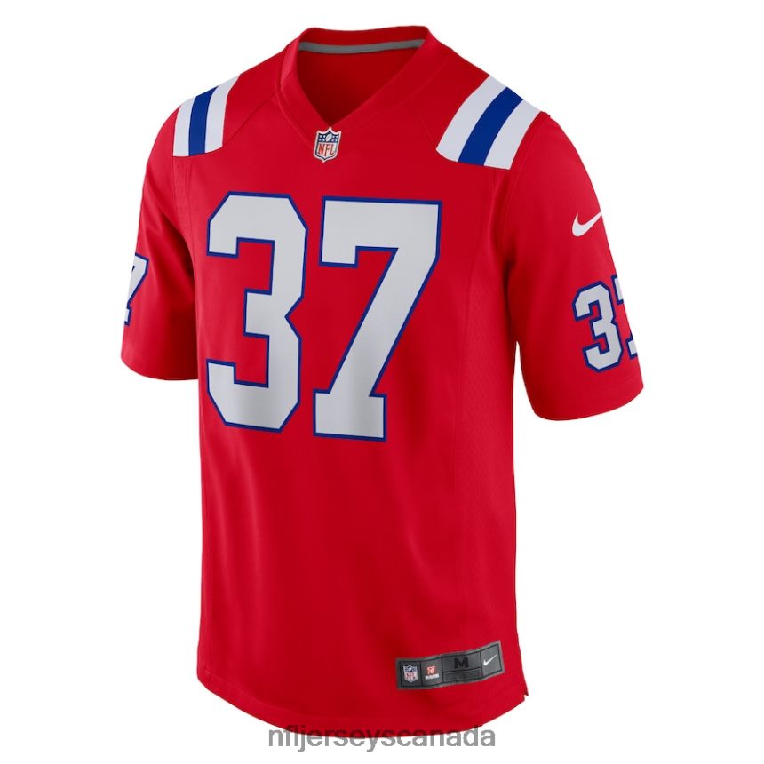 Men New England Patriots Damien Harris Nike Red Alternate Game Jersey Clothing NFL TBXFR62165