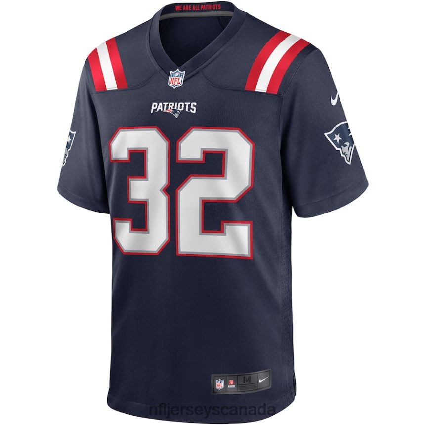 Men New England Patriots Devin McCourty Nike Navy Game Jersey Clothing NFL TBXFR6337