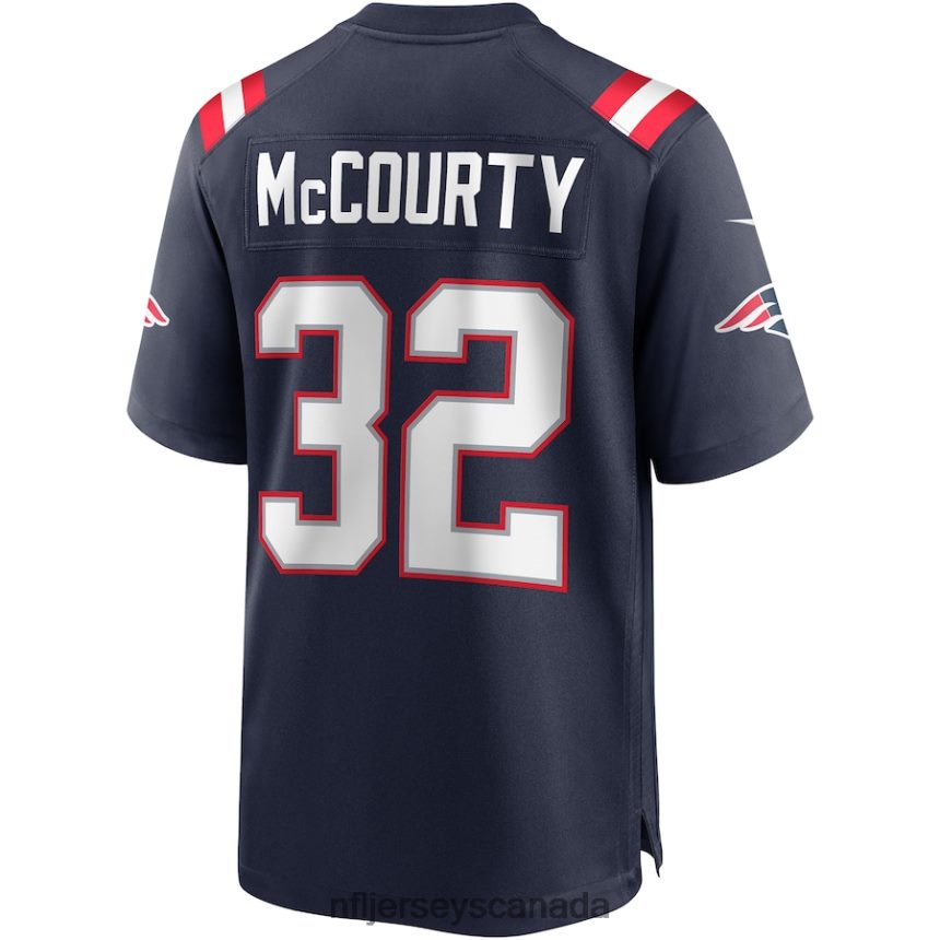 Men New England Patriots Devin McCourty Nike Navy Game Jersey Clothing NFL TBXFR6337